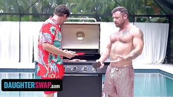 Labor Day BBQ Party Turns Into A Step-Daughter Foursome Orgy Blast - DaughterSwap