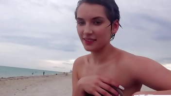 Natalie Porkman Thanks Helpful Stranger With Her Tight Teen Pussy