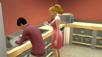 Sexy Stepmother and son