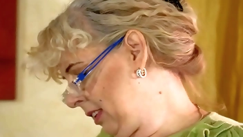 the young guy fucks the old cleaning lady